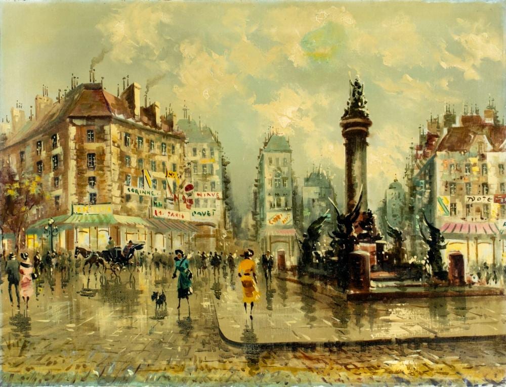 antonio devity italy 1901 1993 oil painting · Broward Auction Gallery LLC · 2026-04-19 Antonio DeVity comparable auction result: antonio devity italy 1901 1993 oil painting