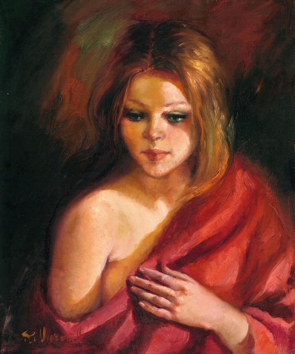 Roser Vinardell comparable auction result: roser vinardell spain 1941 oil painting