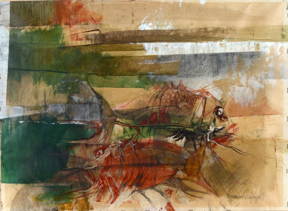Alberto Gianquinto comparable auction result: alberto gianquinto venezia 1929 2003 senza titolo