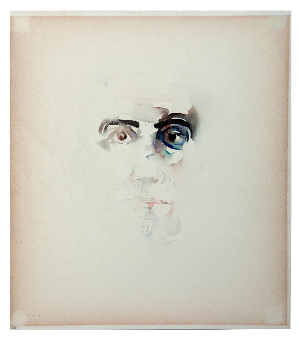 Louis Le Brocquy comparable auction result: louis le brocquy dublin 1916 2012 male portrait watercolor on paper signed and dated in the lower right corner