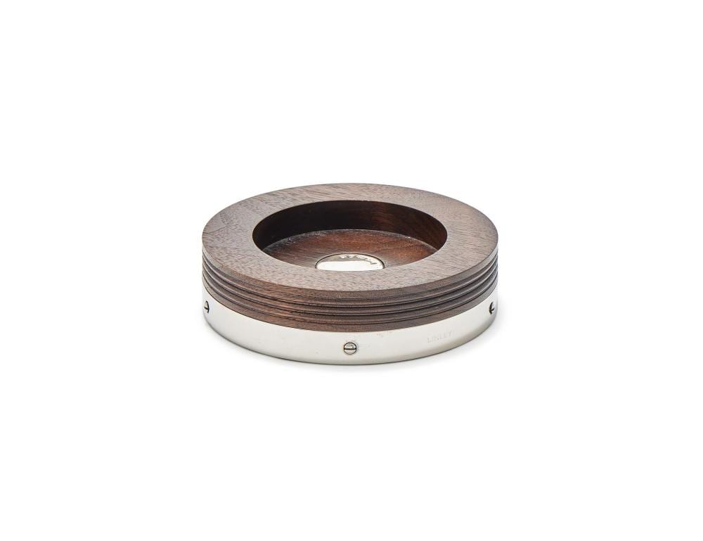 David Linley comparable auction result: david linley a silver mounted wooden bottle coaster