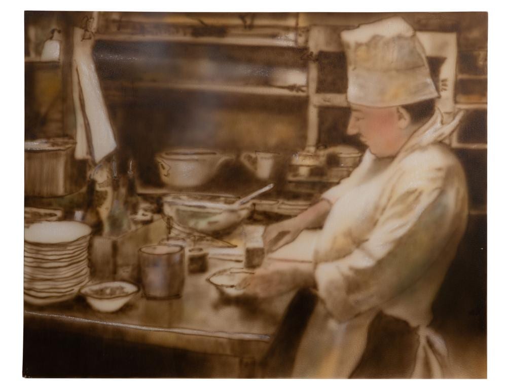 Robert Weil comparable auction result: robert weil american b 1945 hollywood oil on panel