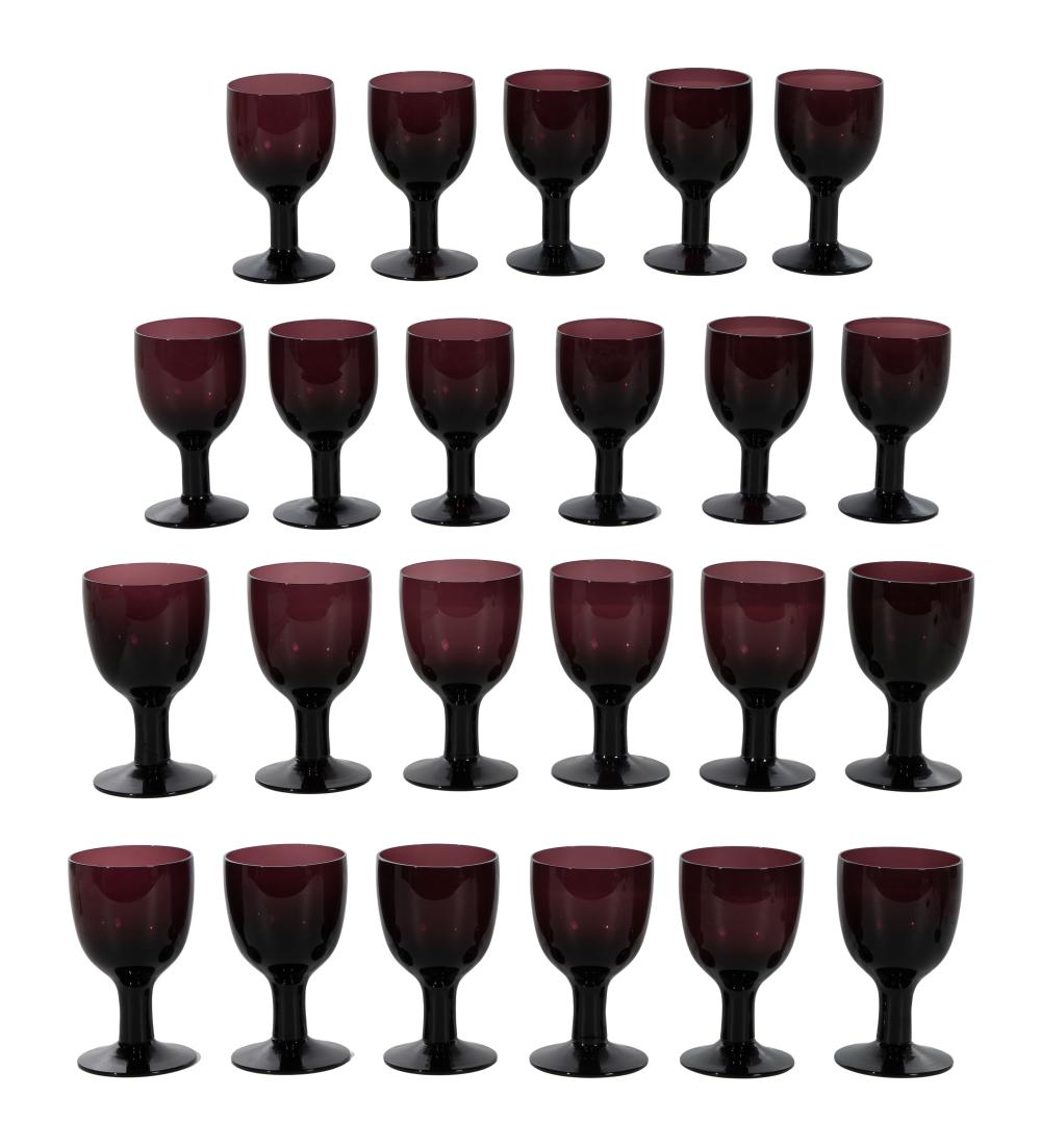 Carlo Moretti comparable auction result: carlo moretti italian 1934 2008 empoli amethyst stemware