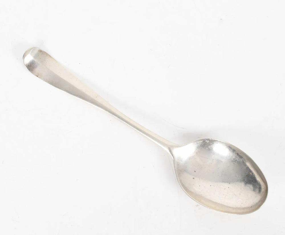 A COIN SILVER SPOON BY BARENT TEN EYCK (NEW YORK, 1714-1795) sold by Locati LLC, lot 171 — auction record photograph
