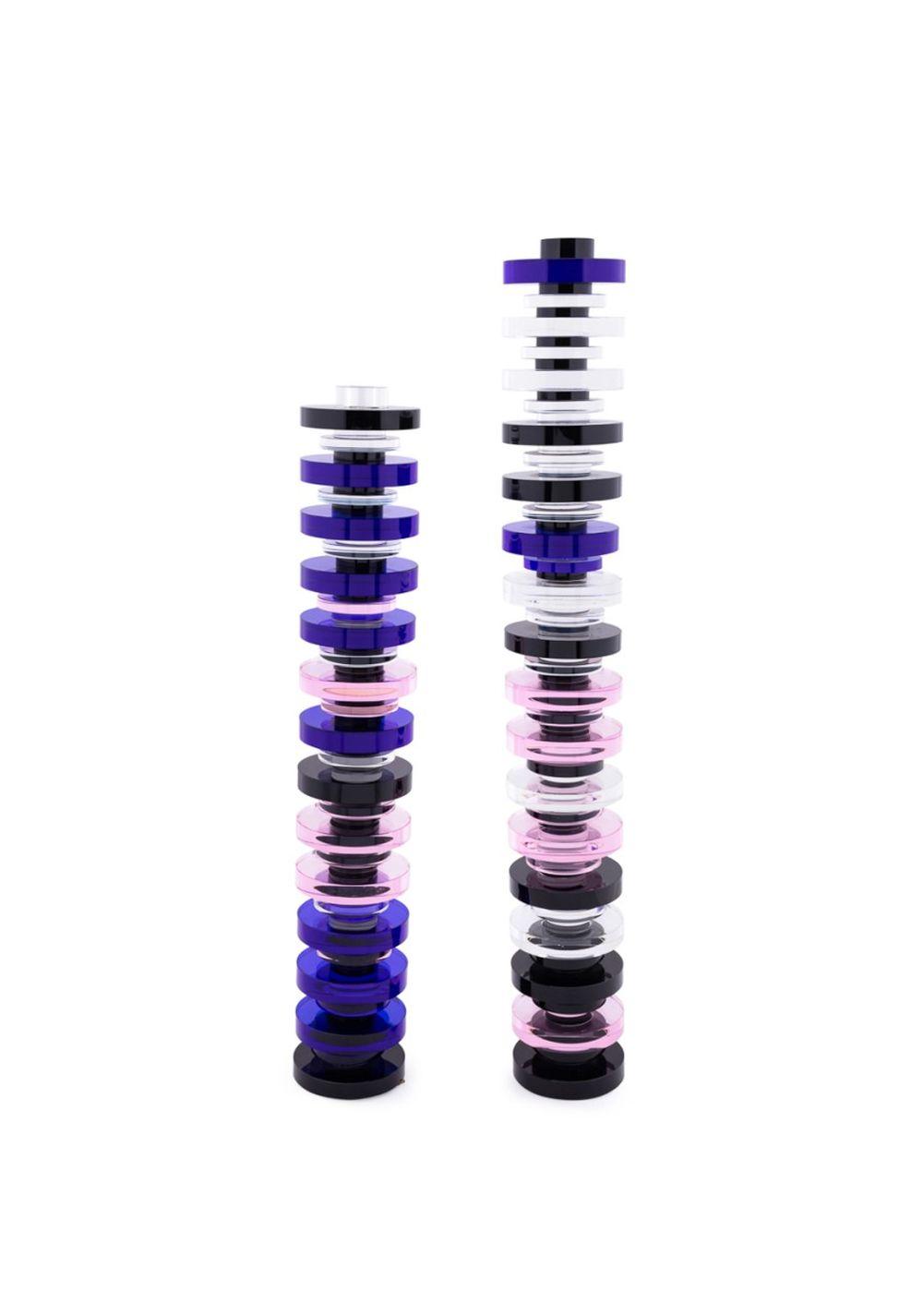 Arik Levy comparable auction result: arik levy pair of heliodor crystal candlesticks