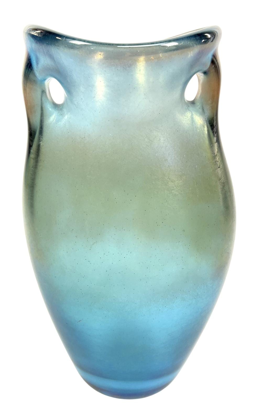 Dominick Labino comparable auction result: 1971 dominick labino signed art glass vase