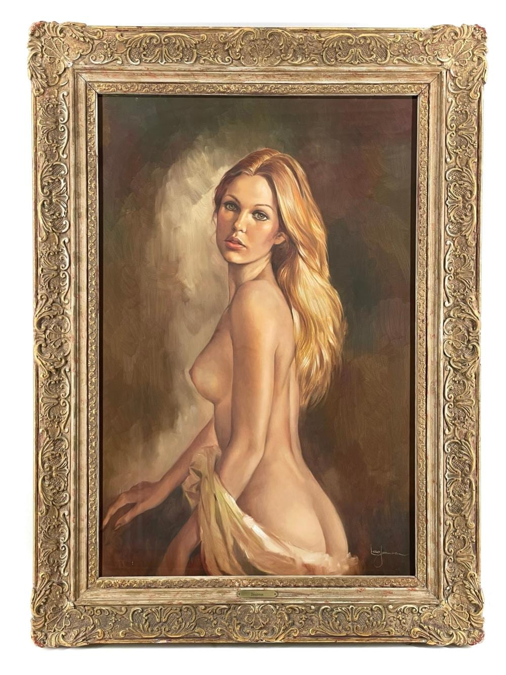 Leonard Jansen comparable auction result: leo jansen desireux oil on canvas