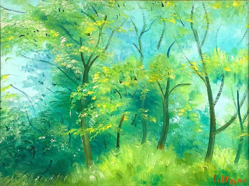 Umberto Lilloni comparable auction result: umberto lilloni bosco a primavera 1966