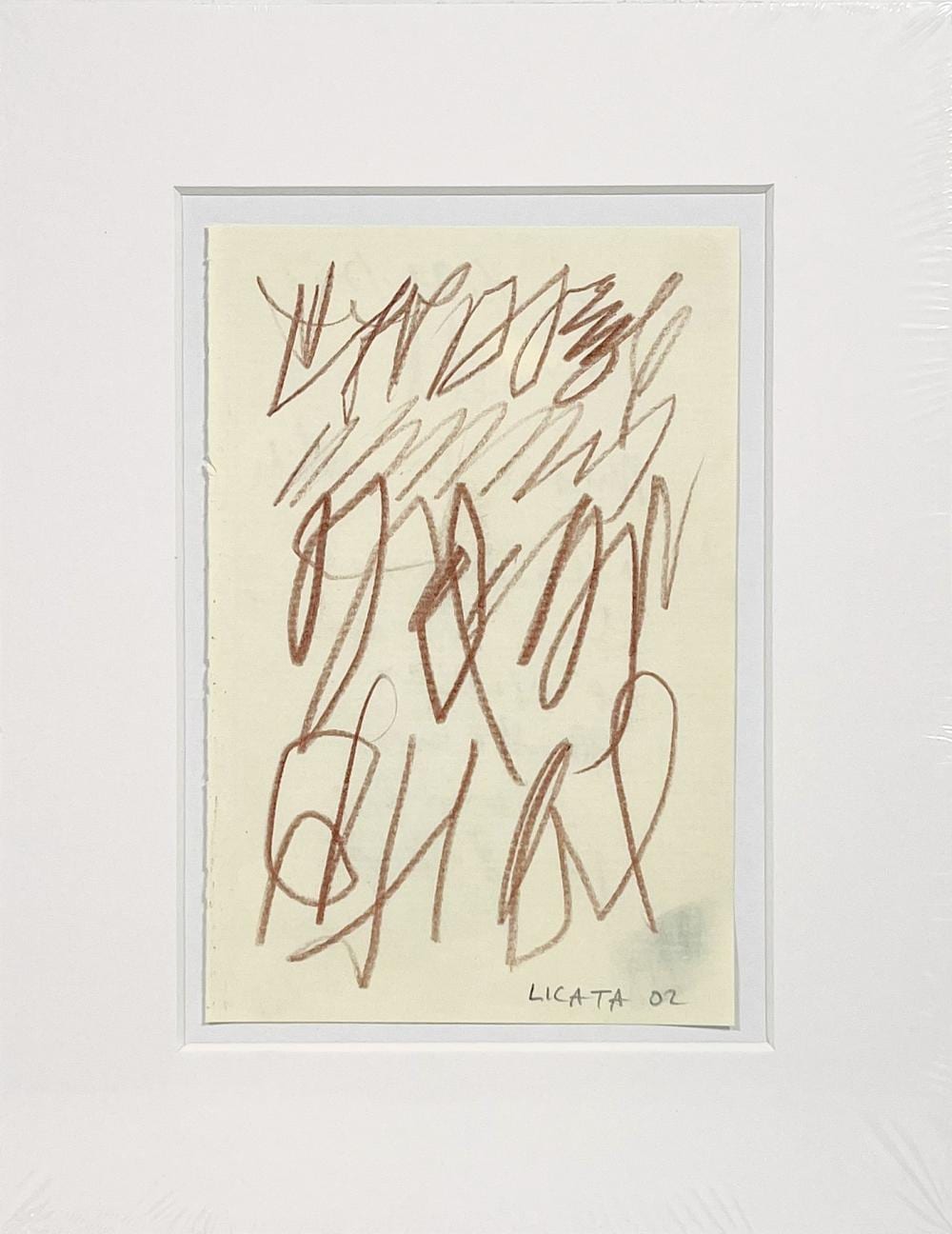 Riccardo Licata comparable auction result: riccardo licata senza titolo 2002