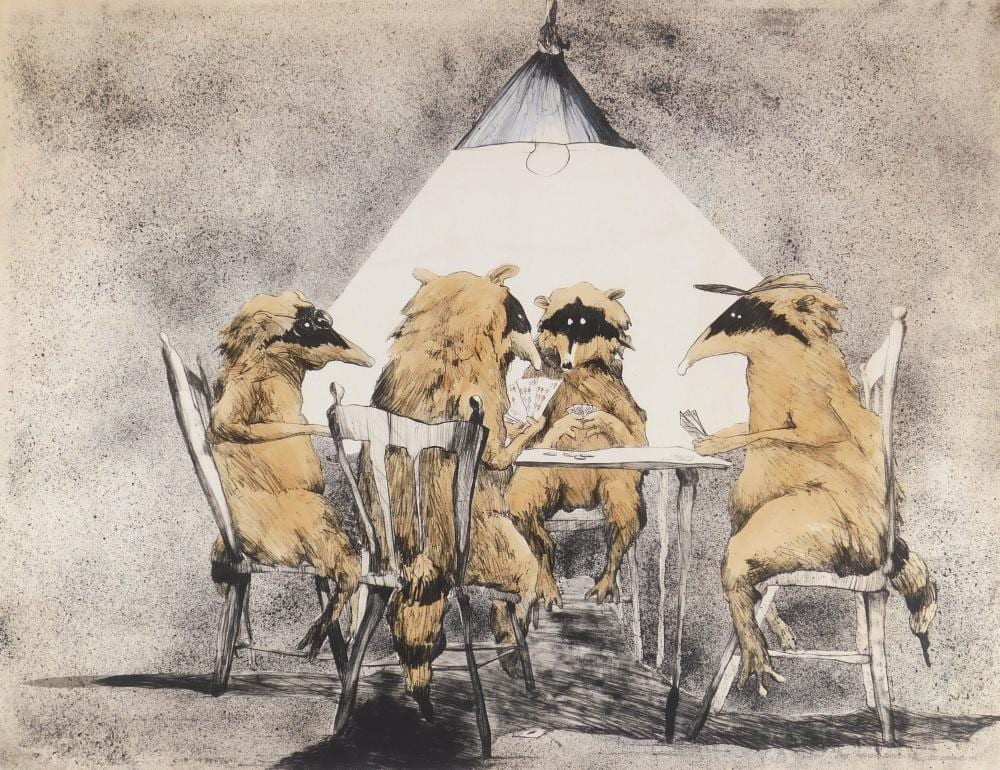 Shun (1483) Chen comparable auction result: bo robert sterk american 1952 lithograph