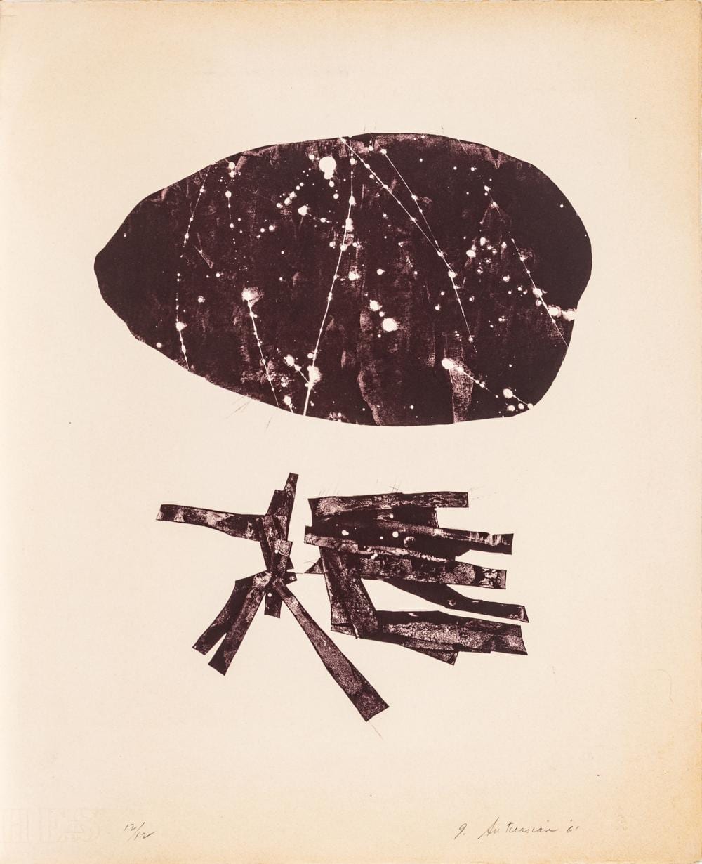 Garo Zareh Antreasian comparable auction result: garo zareh antreasian american 1922 2018 lithograph on rives bfk paper 1961 fragments vi sn 12 12 h 18 w 15