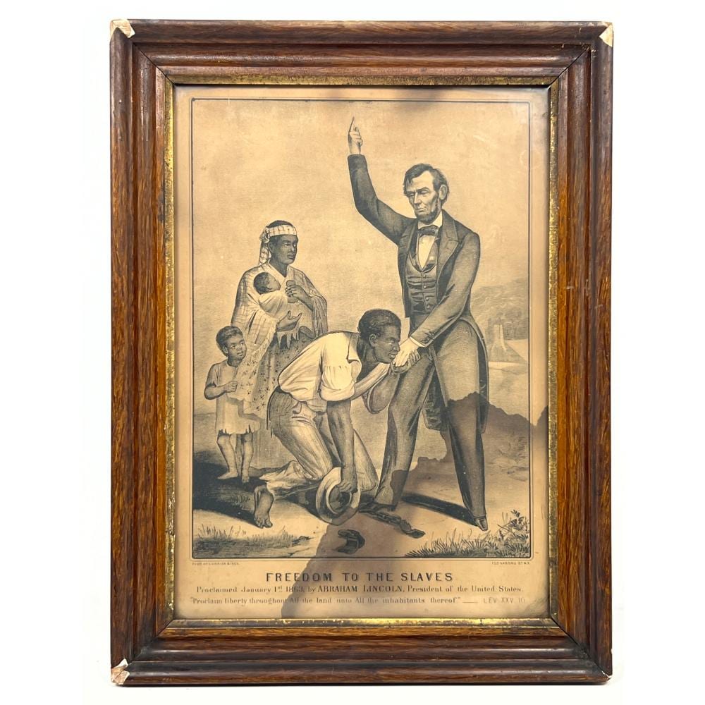 Abraham van (1753) Strij comparable auction result: currier and ives vintage lithograph freedom to the slaves proclaimed january 1st 1863 by abrah
