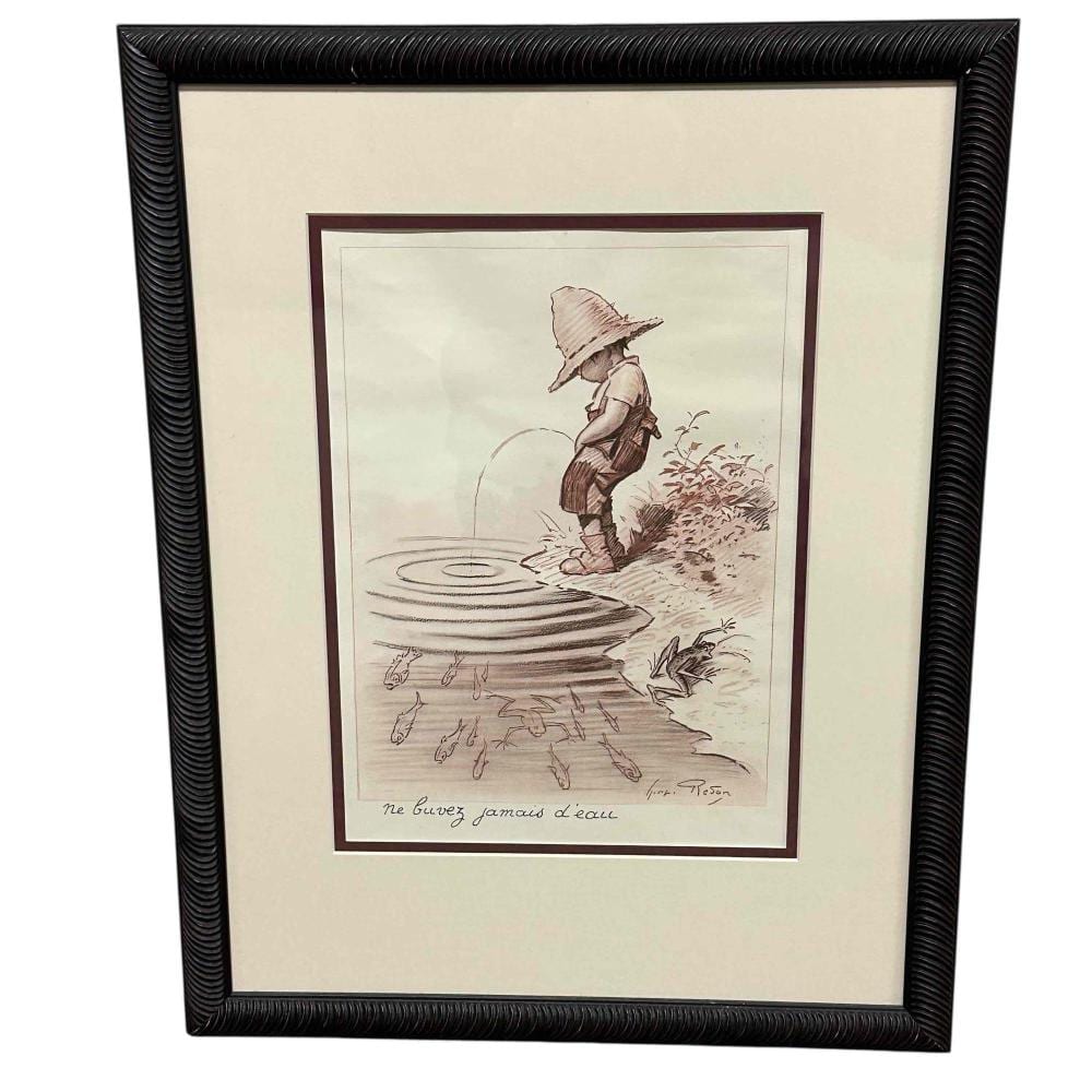 Georges Redon comparable auction result: georges redon never drink the water le fouquet s hotel menu