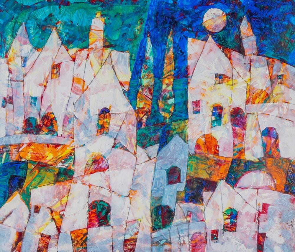 Harry Guttman comparable auction result: harry guttman hungarian 1933 2015 seriolithograph on paper city square