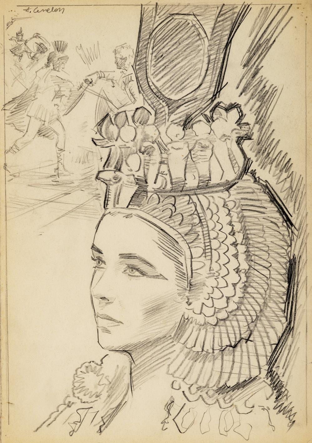 Angelo Cesselon comparable auction result: angelo cesselon cleopatra 1963