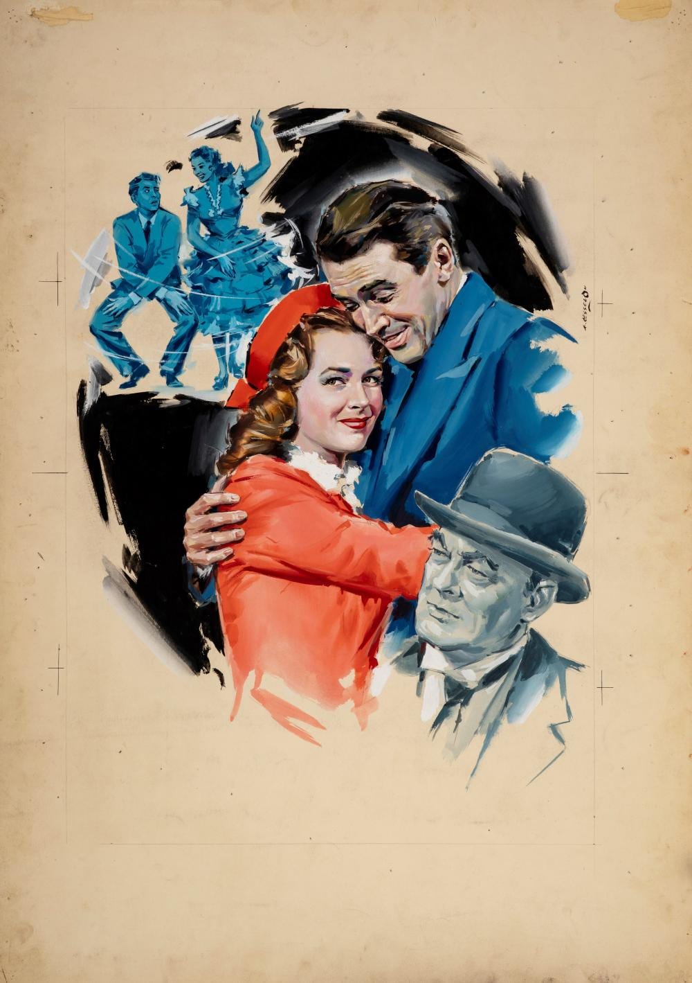 Angelo Cesselon comparable auction result: angelo cesselon it s a wonderful life 1946