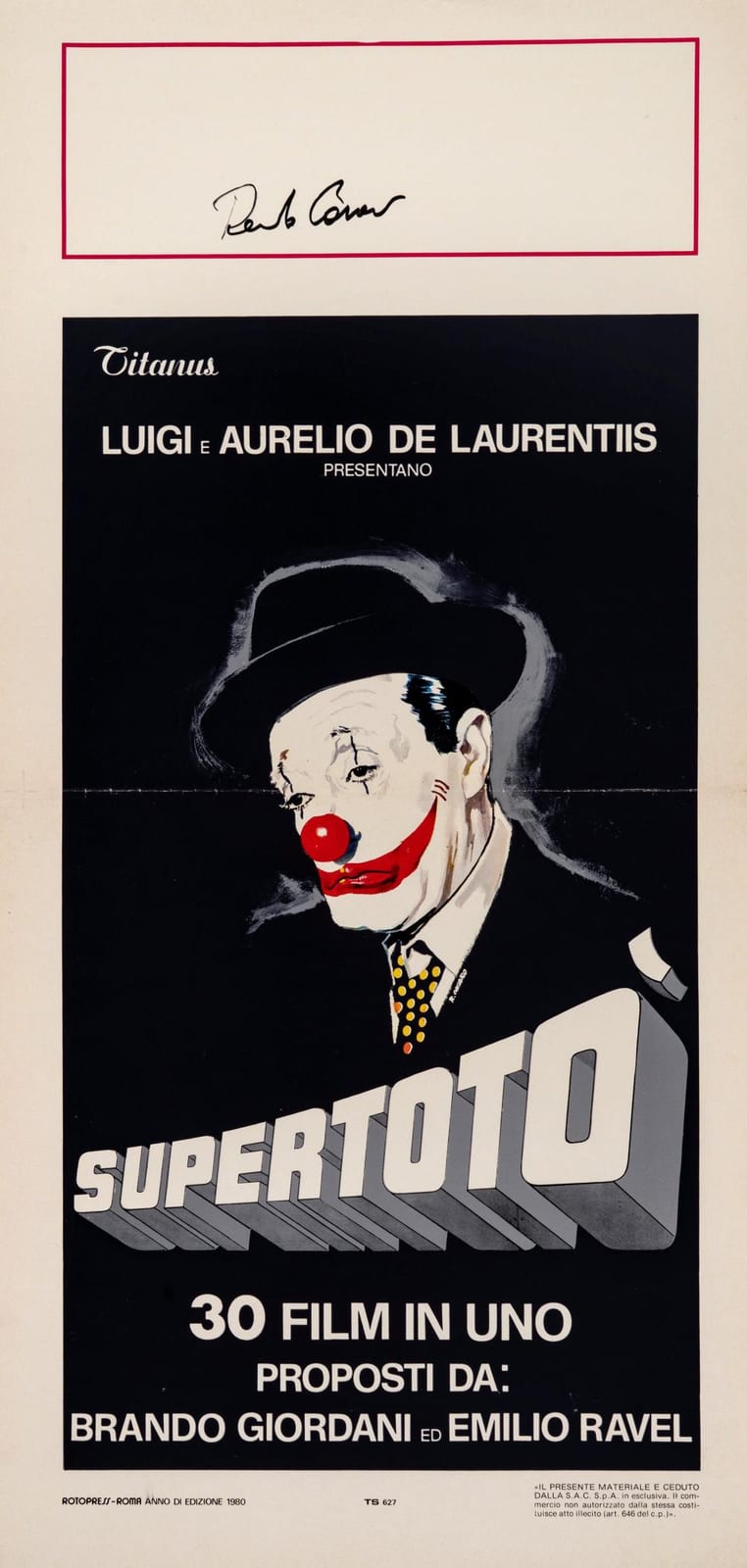 renato casaro supertot 1980 · Finarte · 2026-02-26 Renato Casaro comparable auction result: renato casaro supertot 1980