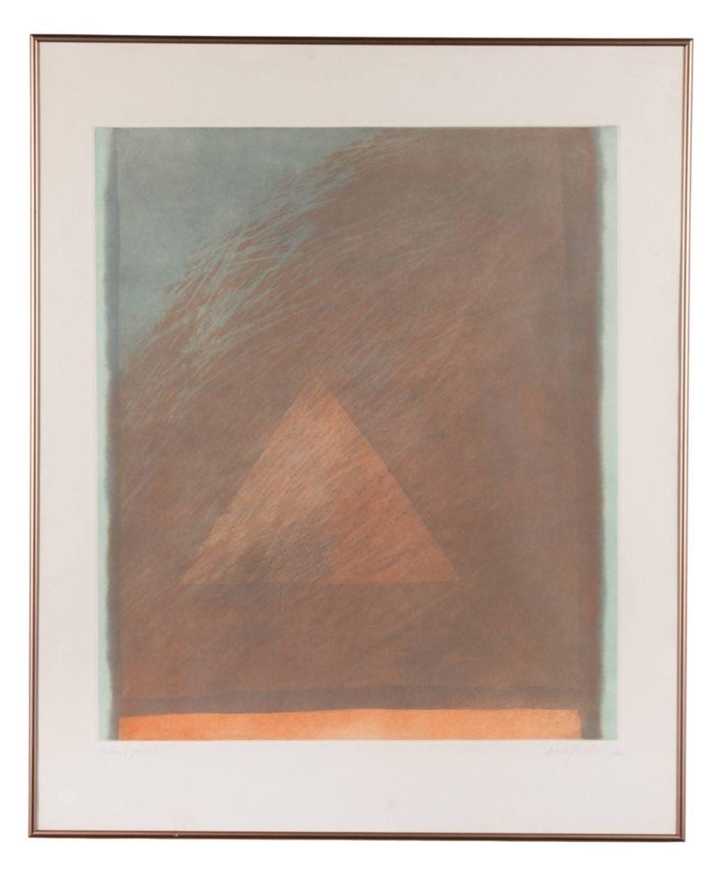 Herb Jackson comparable auction result: herb jackson abstract aquatint etching