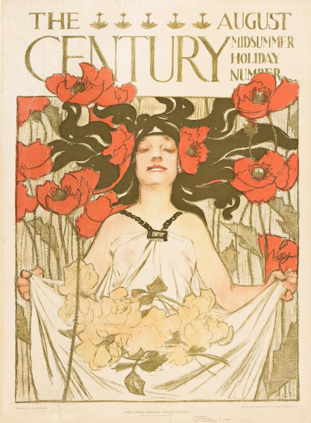 Joseph Christian Leyendecker comparable auction result: joseph christian leyendecker the century august midsummer holiday number 1896