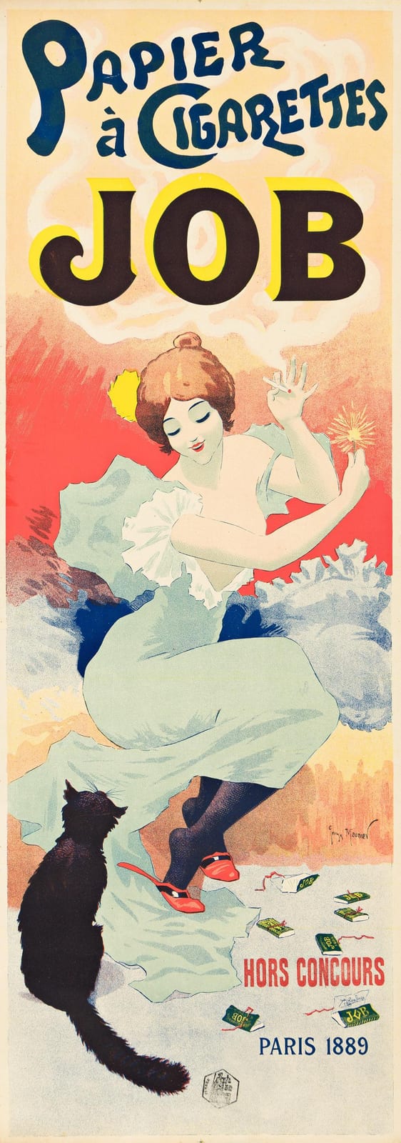 Georges Meunier comparable auction result: georges meunier papier cigarettes job 1894