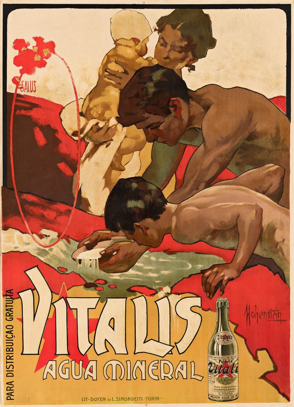 Adolf Hohenstein comparable auction result: adolf hohenstein vitalis agua mineral 1895