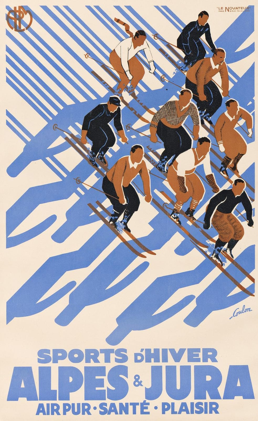 Eric de Coulon comparable auction result: eric de coulon sports d hiver alpes jura 1932