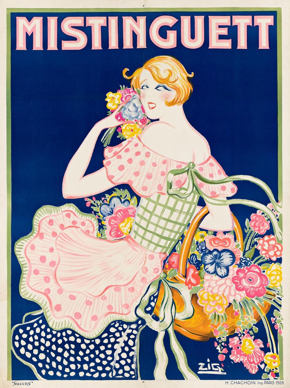 zig louis gaudin mistinguett 1928 · Swann Auction Galleries · 2026-02-26 Louis Gaudin comparable auction result: zig louis gaudin mistinguett 1928
