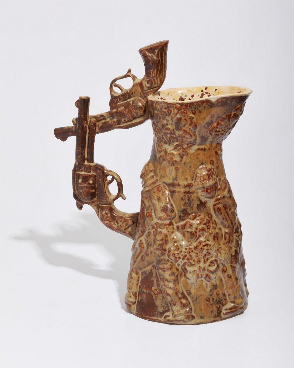 Carol McNicoll comparable auction result: carol mcnicoll 1943 2025 little brown jug circa 2005 stoneware with brown glazes transfer f