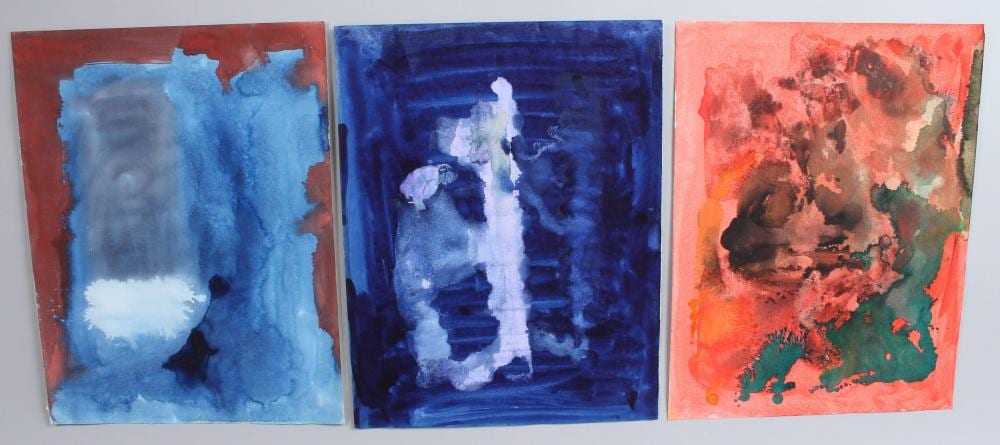 Alistair Grant comparable auction result: alistair grant 1925 1997 three abstracts watercolour and ink on paper unframed 32 x 24 5cm