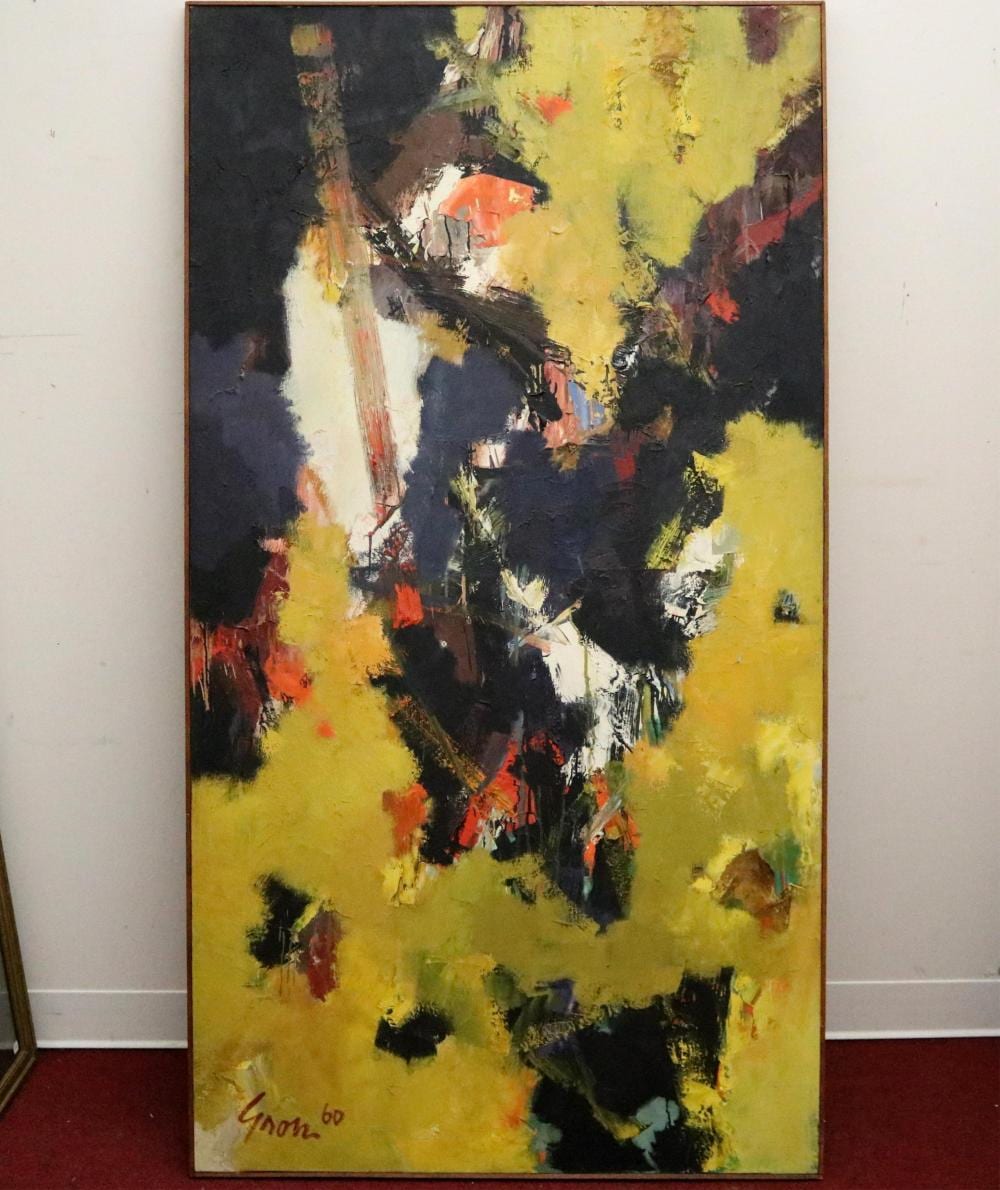 Sidney Gross comparable auction result: sidney gross american 1921 1969 icarus 1960 oil on canvas 67 x 35 5 inches frame 68 x 36 5 inches