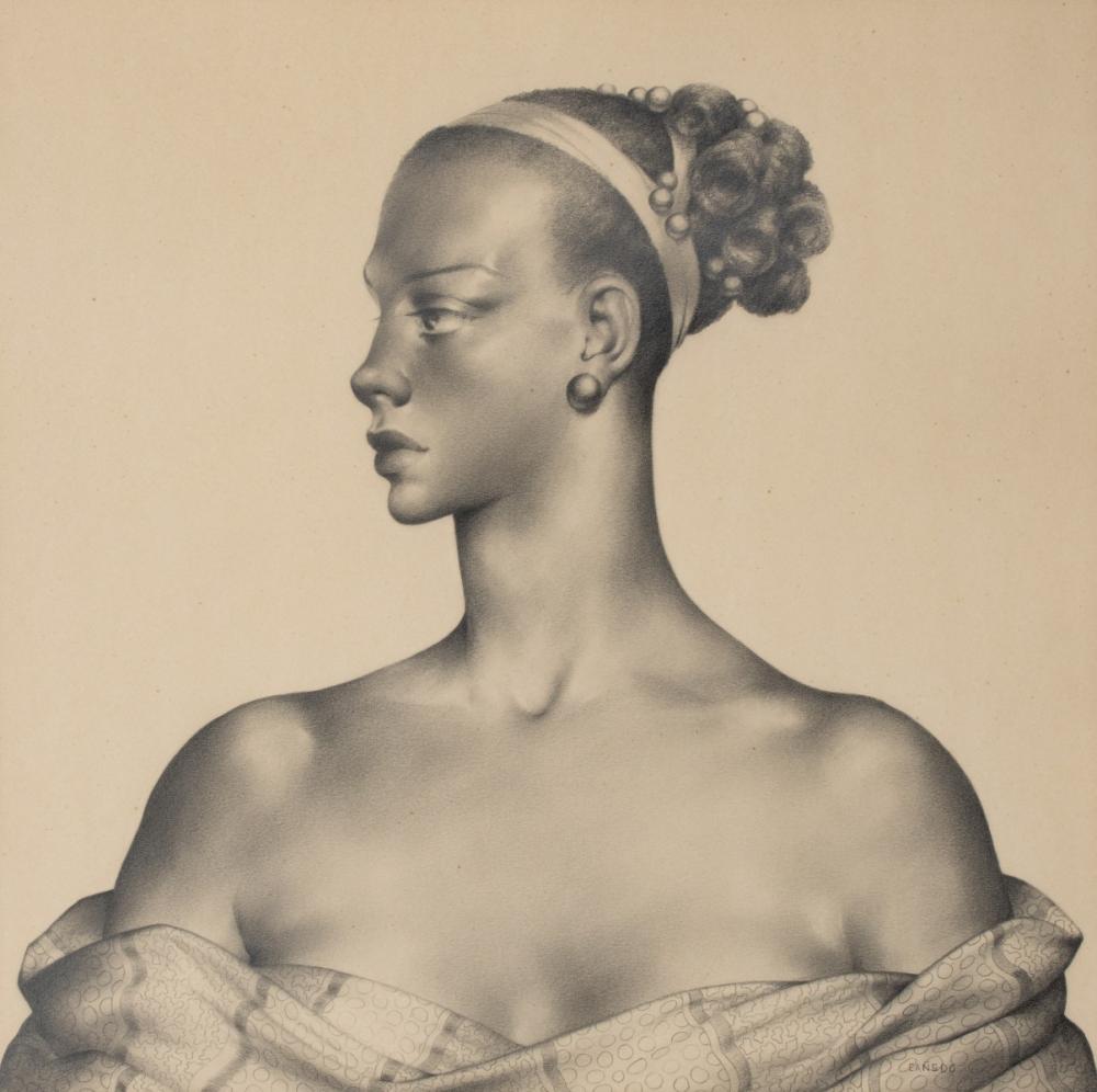 Alexander Canedo comparable auction result: alexander canedo 1902 1978 conte crayon on paper