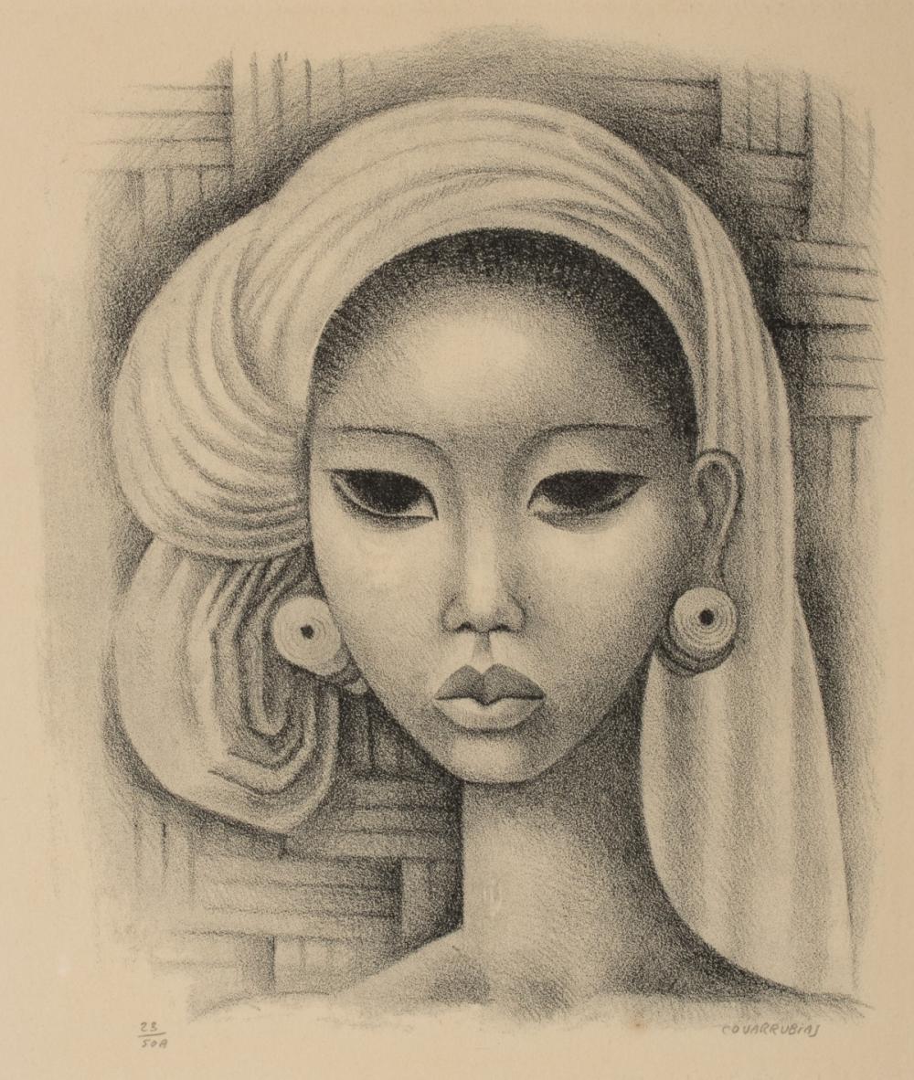 Miguel Covarrubias comparable auction result: miguel covarrubias 1904 1957 pencil signed lithograph