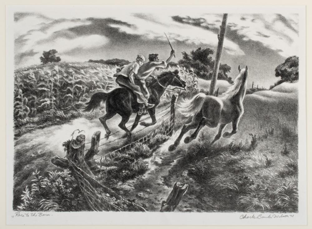 Charles Banks Wilson comparable auction result: charles banks wilson 1918 2013 pencil signed litho