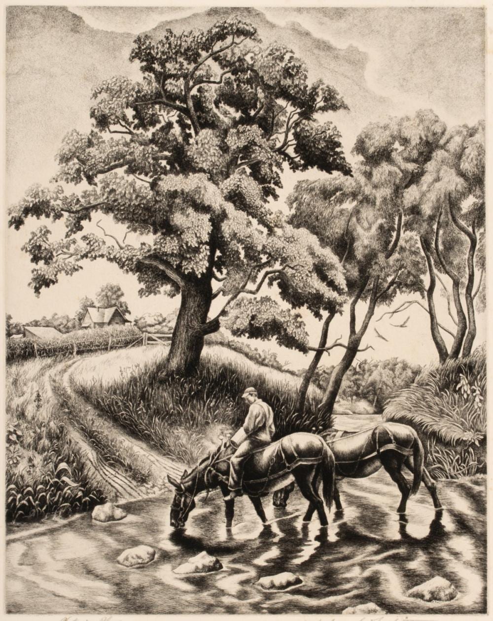 Jackson Lee Nesbitt comparable auction result: jackson lee nesbitt 1913 2008 pencil signed etching