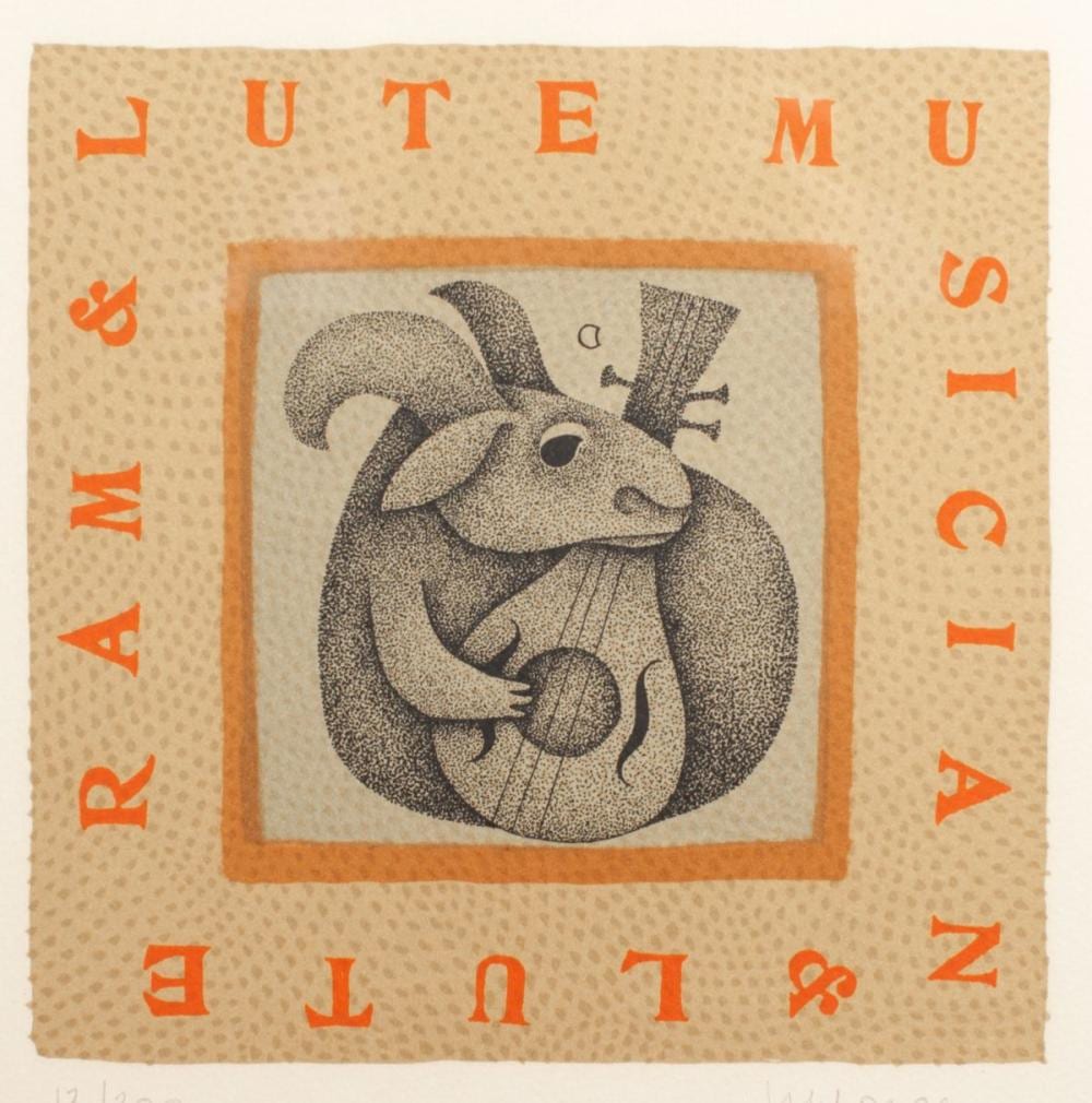 carol jablonsky ram flute signed lithograph · District Auction · 2026-02-15 Carol Jablonsky comparable auction result: carol jablonsky ram flute signed lithograph