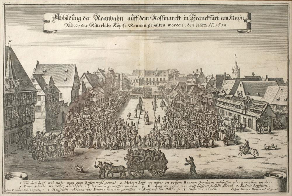 Kaspar Merian comparable auction result: kaspar merian der rossmarkt in frankfurt am main