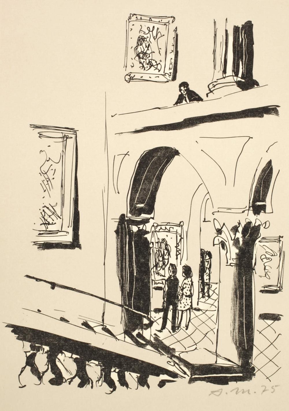 Arno Mohr comparable auction result: arno mohr in der nationalgalerie