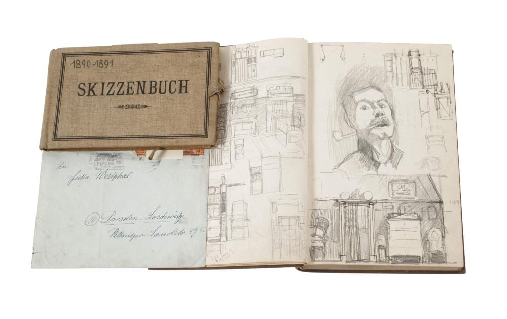 Otto Westphal comparable auction result: otto westphal paar skizzenb cher