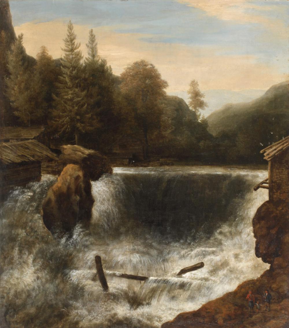 Allart van Everdingen comparable auction result: allart van everdingen attr landschaft mit wasserfall