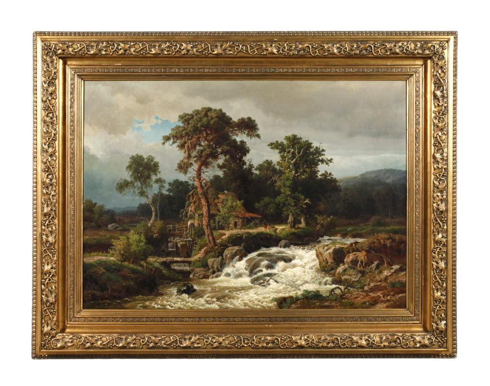Carl Gustav Rodde comparable auction result: carl gustav rodde m hle am gebirgsbach