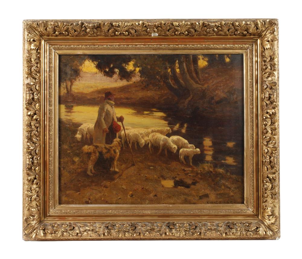 Eanger Irving Couse comparable auction result: eanger irving couse sch feridyll
