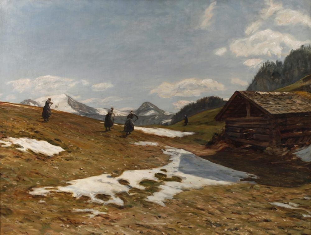 Adolf Helmberger comparable auction result: adolf helmberger vorfr hling im bergland