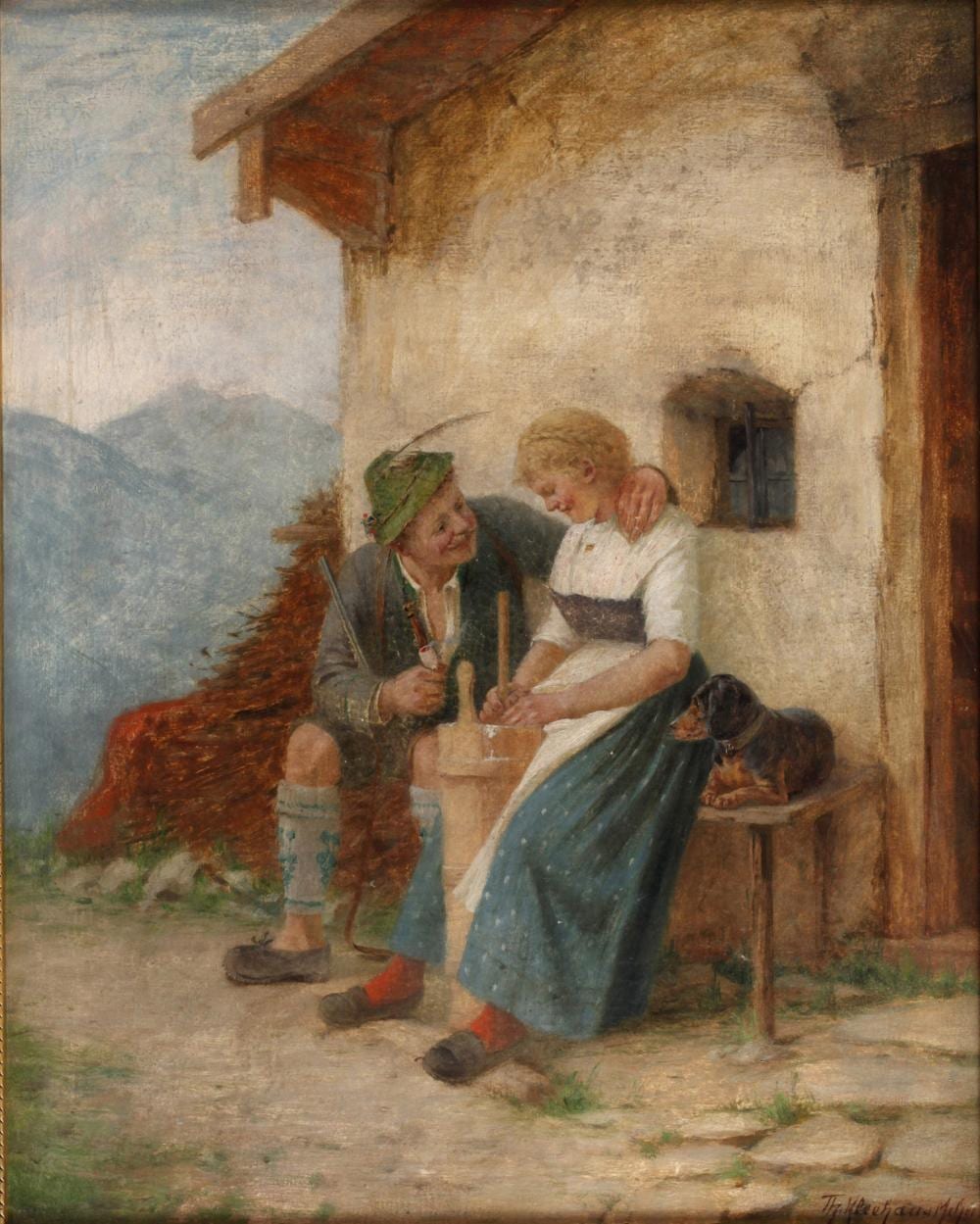 theodor kleehaas liebespaar vor der almh tte · Auktionshaus Mehlis GmbH · 2026-02-28 Theodor Kleehaas comparable auction result: theodor kleehaas liebespaar vor der almh tte