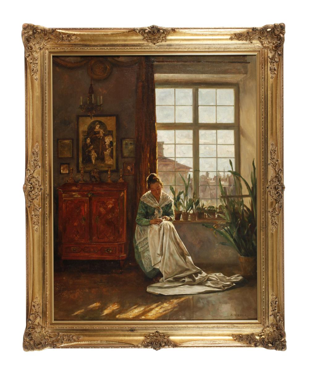 august rieper sonnige zeiten · Auktionshaus Mehlis GmbH · 2026-02-28 August Rieper comparable auction result: august rieper sonnige zeiten
