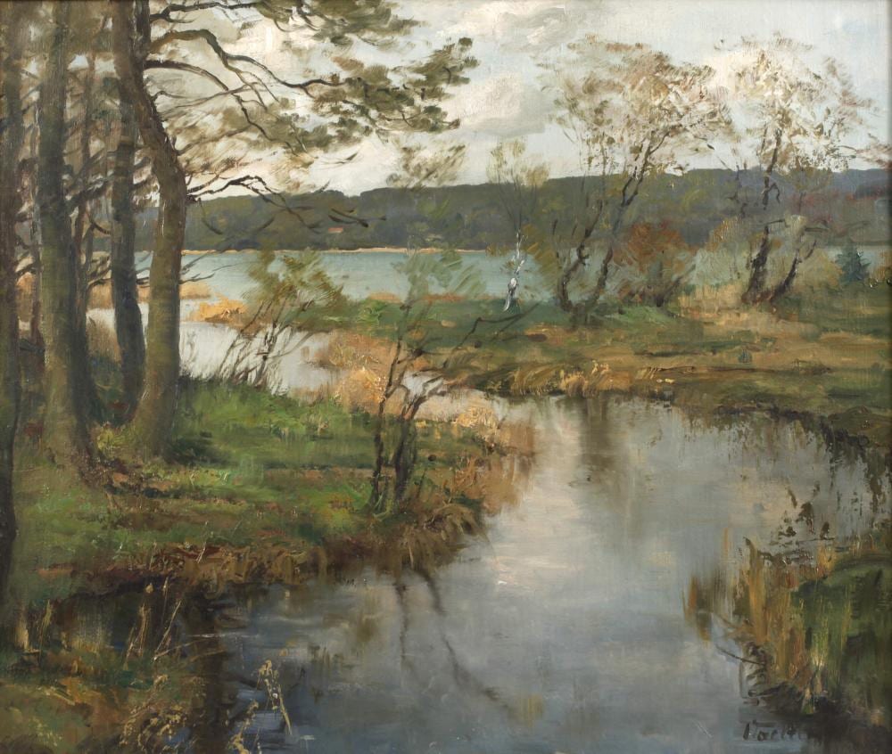 Otto Vaeltl comparable auction result: otto vaeltl m ndung der ach in den starnbergersee