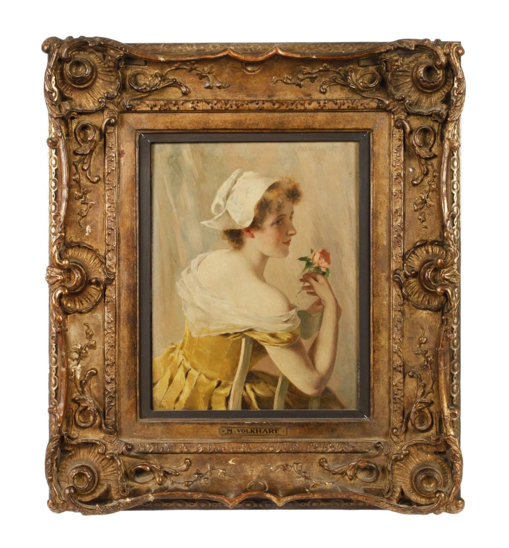 Max Volkhart comparable auction result: max volkhart m dchen mit rose