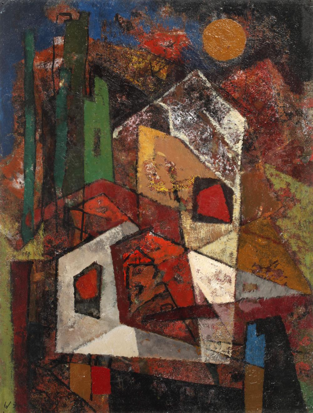 Wilhelm Imkamp comparable auction result: wilhelm imkamp abstrakte n chtliche stadtlandschaft