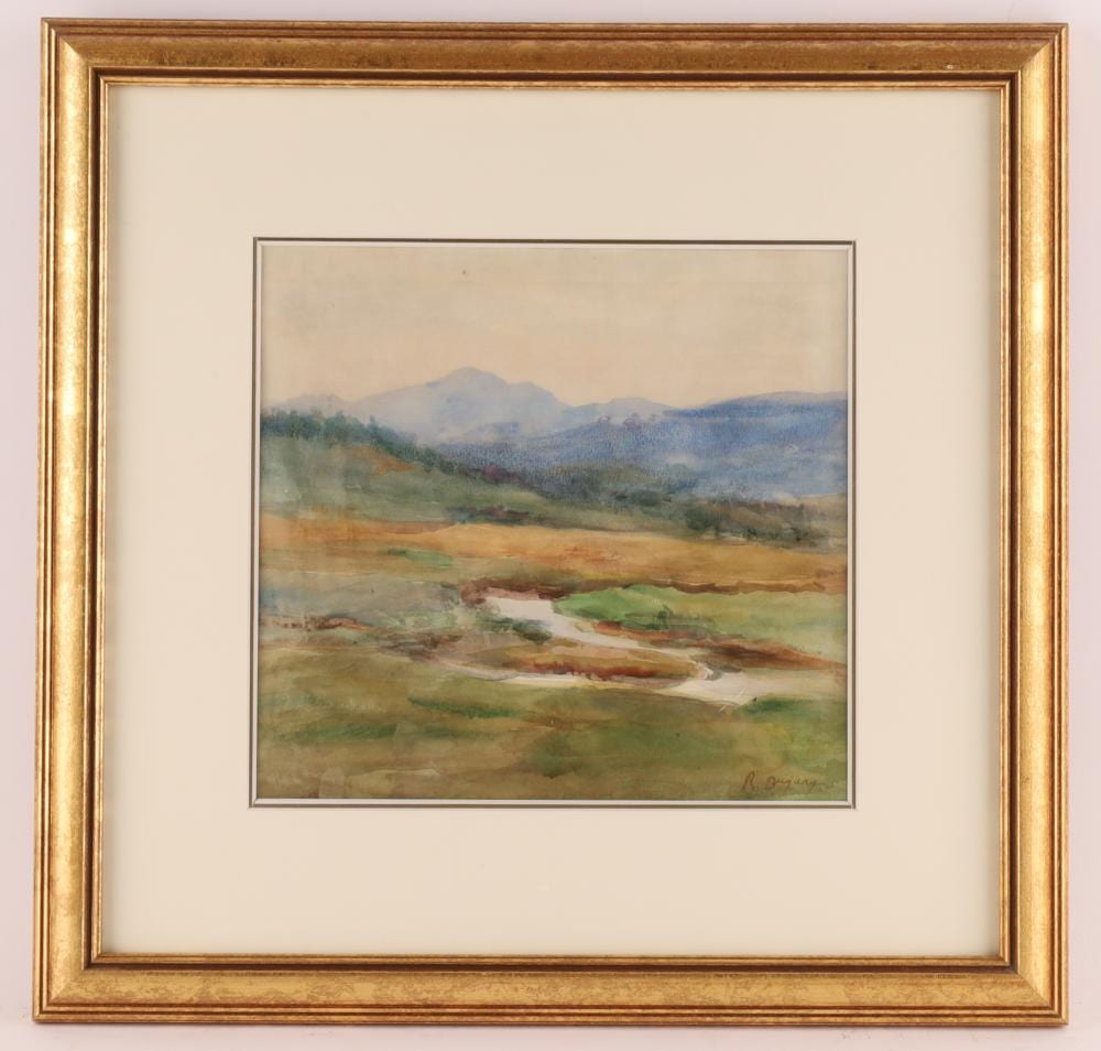 Rodolphe Duguay comparable auction result: rodolphe duguay canadian 1891 1973 watercolour country landscape