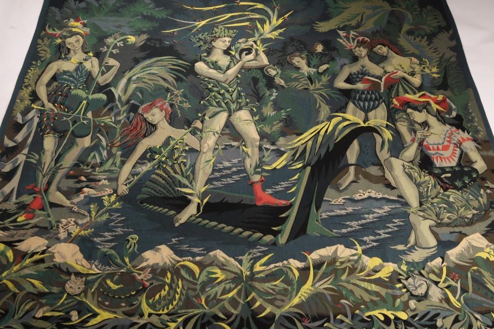 Lucien Coutaud comparable auction result: lucien coutaud french 1904 1977 orpheus and the muses tapestry