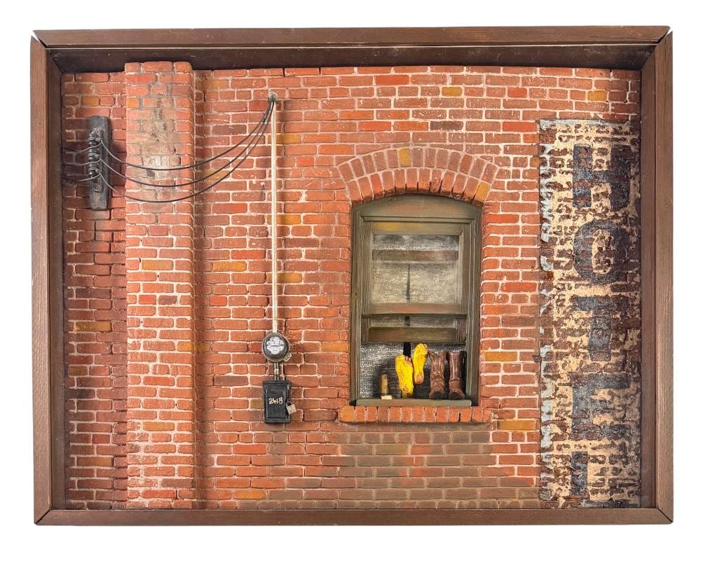 michael garman hotel cityscape shadowbox · SebastianCharles Auctions · 2026-02-25 Michael Garmann comparable auction result: michael garman hotel cityscape shadowbox